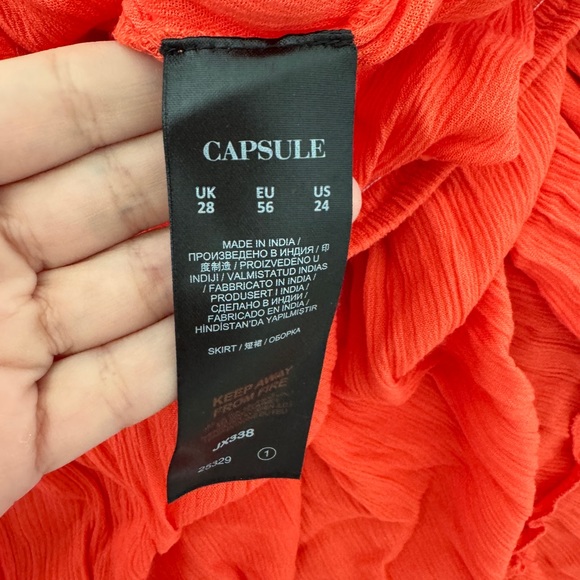 Orange maxi skirt US24 - Picture 2 of 4